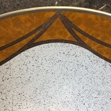 Suspension in the shape of a disc on a seventies style roller