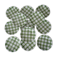12 flat plates moulin des loups scottish décor green faience old