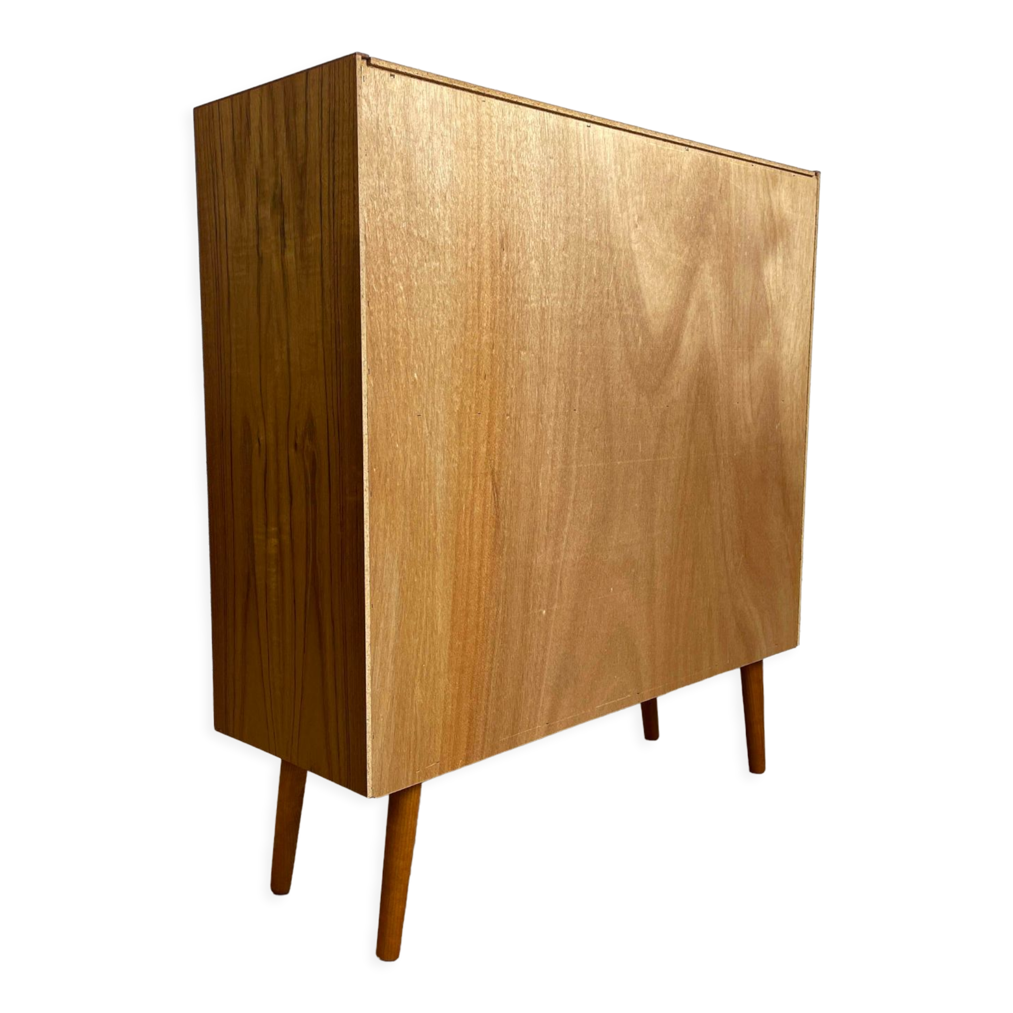 Vintage Scandinavian teak sideboard bookcase, 60s