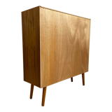 Vintage Scandinavian teak sideboard bookcase, 60s