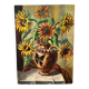 The sunflowers, knife technique on panel.