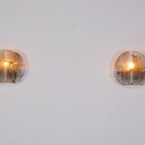 Murano wall lamps in blown glass.