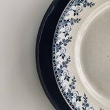 Gien porcelain plates, Terre de Fer, Montigny series