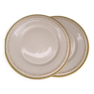 Paire d'assiettes porcelaine haviland