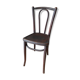 Curved wooden bistro chair