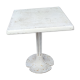 Garden or bistro table with steel and fiberglass base and top, circa 1970