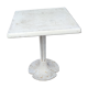Garden or bistro table with steel and fiberglass base and top, circa 1970