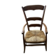 Fauteuil en paille art populaire