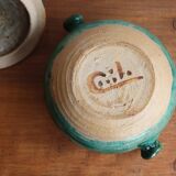 Vintage Celine Dein green ceramic pot