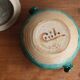 Vintage Celine Dein green ceramic pot