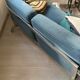 Vintage modernist sofa base chrome