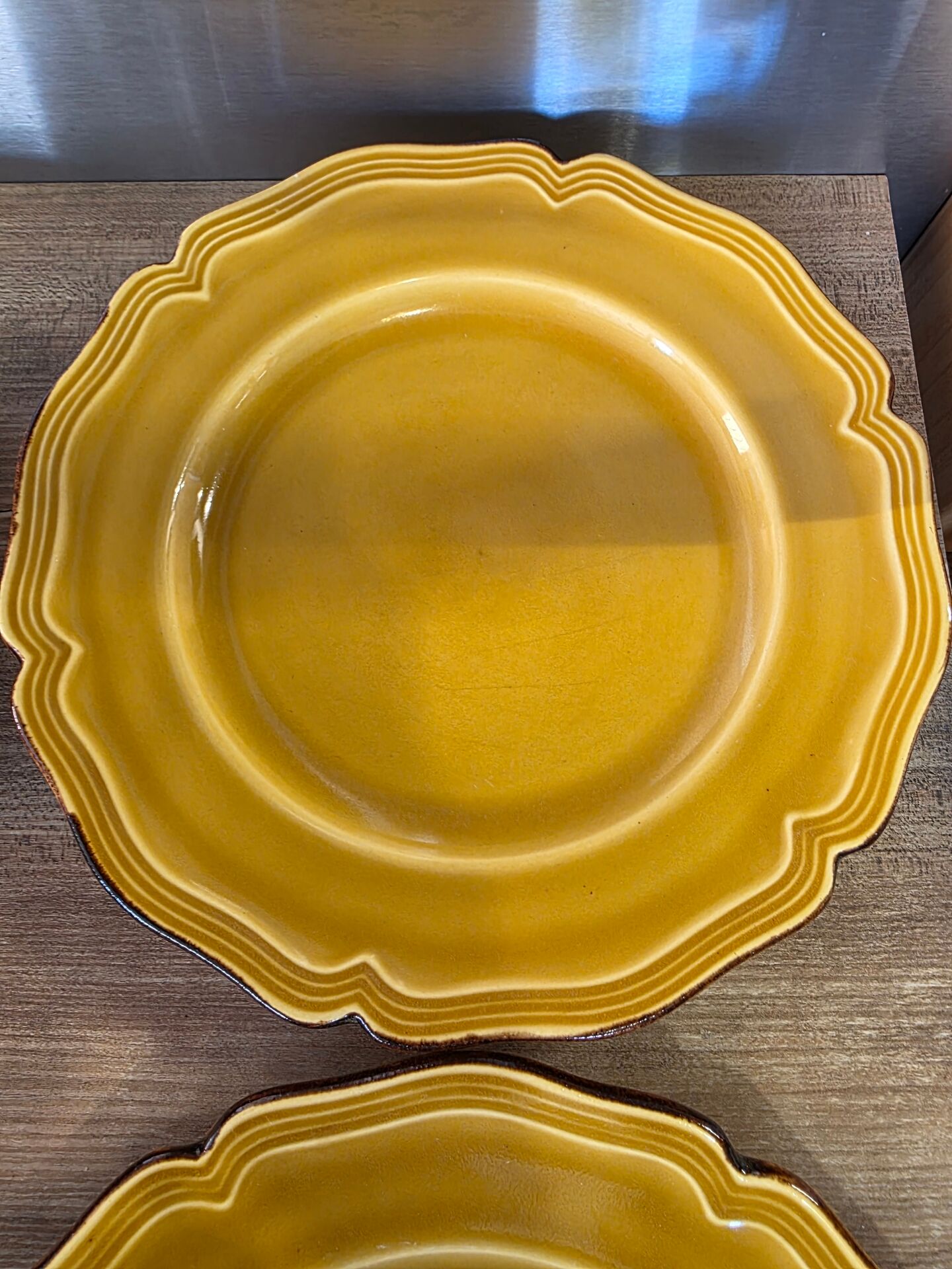 4 assiettes Dieulefit milon terre vernissée