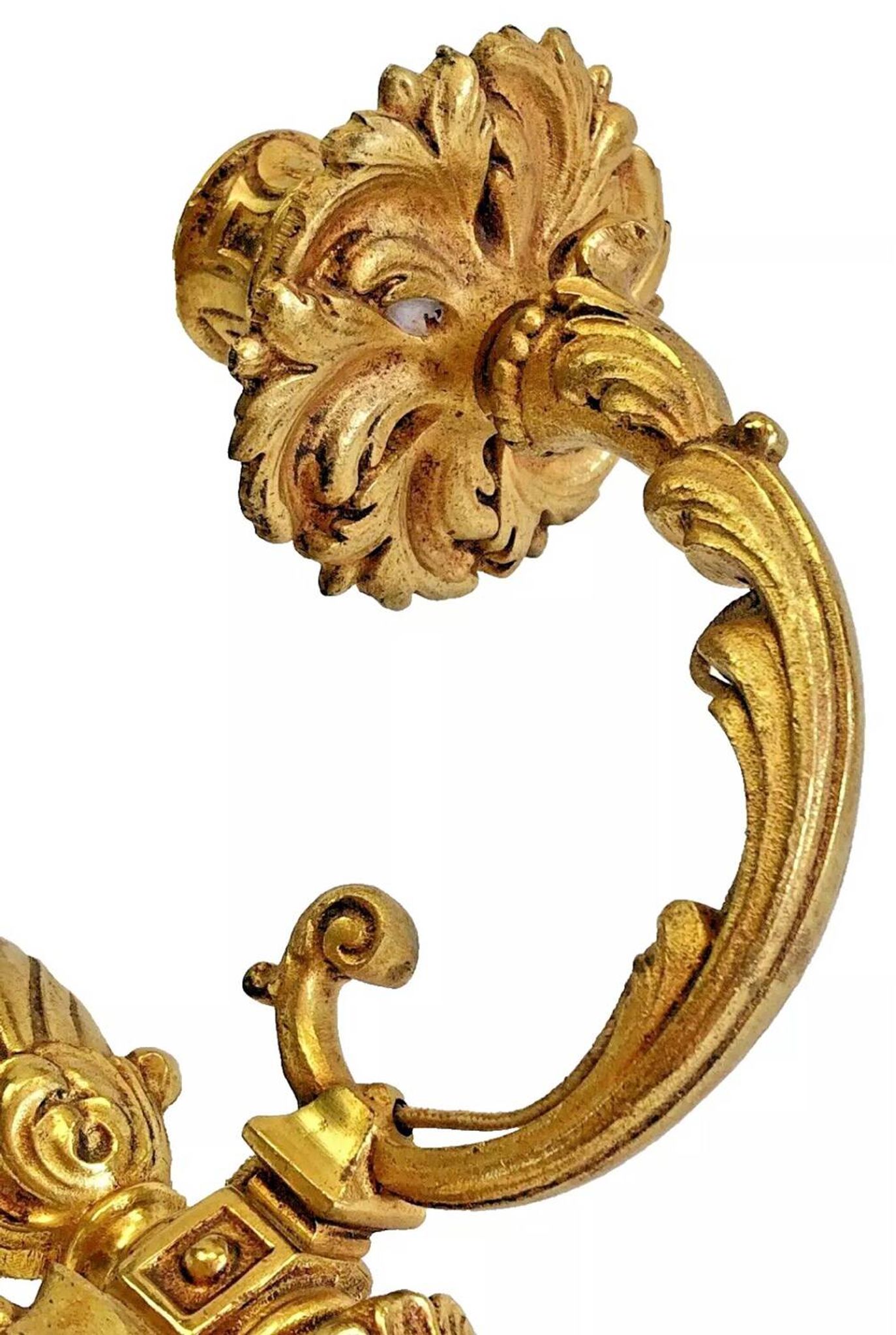 2 anciennes appliques bronze style Louis XVI