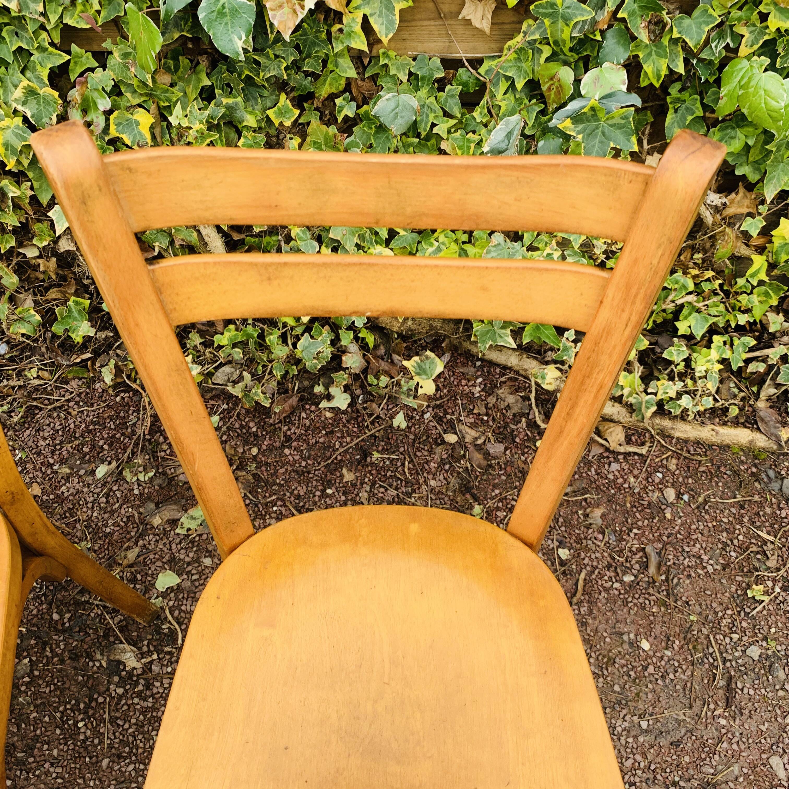 Set of 6 60s bistro chairs