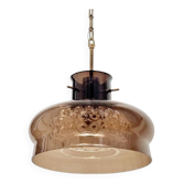 Grand plafonnier en verre scandinave des années 1960 par Carl Fagerlund.