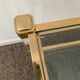 Vintage lucite and brass coffee table from the 70s