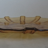 Plateau en verre ambré