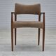 1960s, Danish chair, solid teak wood, furniture velour.