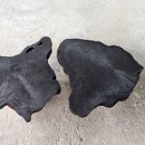 Burnt wood coffee table