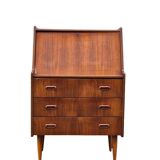 Norwegian teak secretary, Scandinavian vintage 1960s
