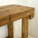 Solid wood workbench