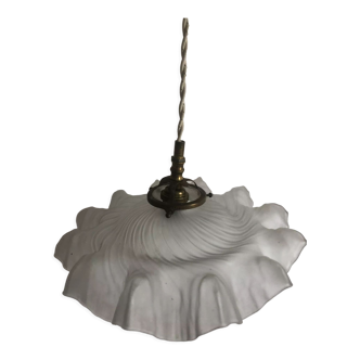 Frosted glass pendant light