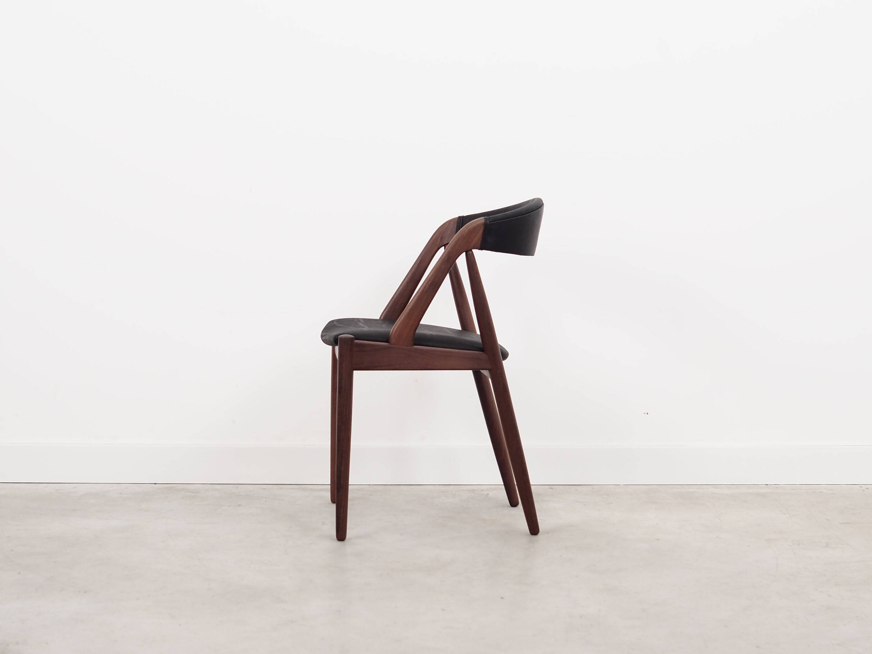 Set of four teak chairs, Danish design, 1970s, designer: Kai Kristiansen