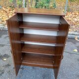 Petite armoire de style scandinave en placage effet teck