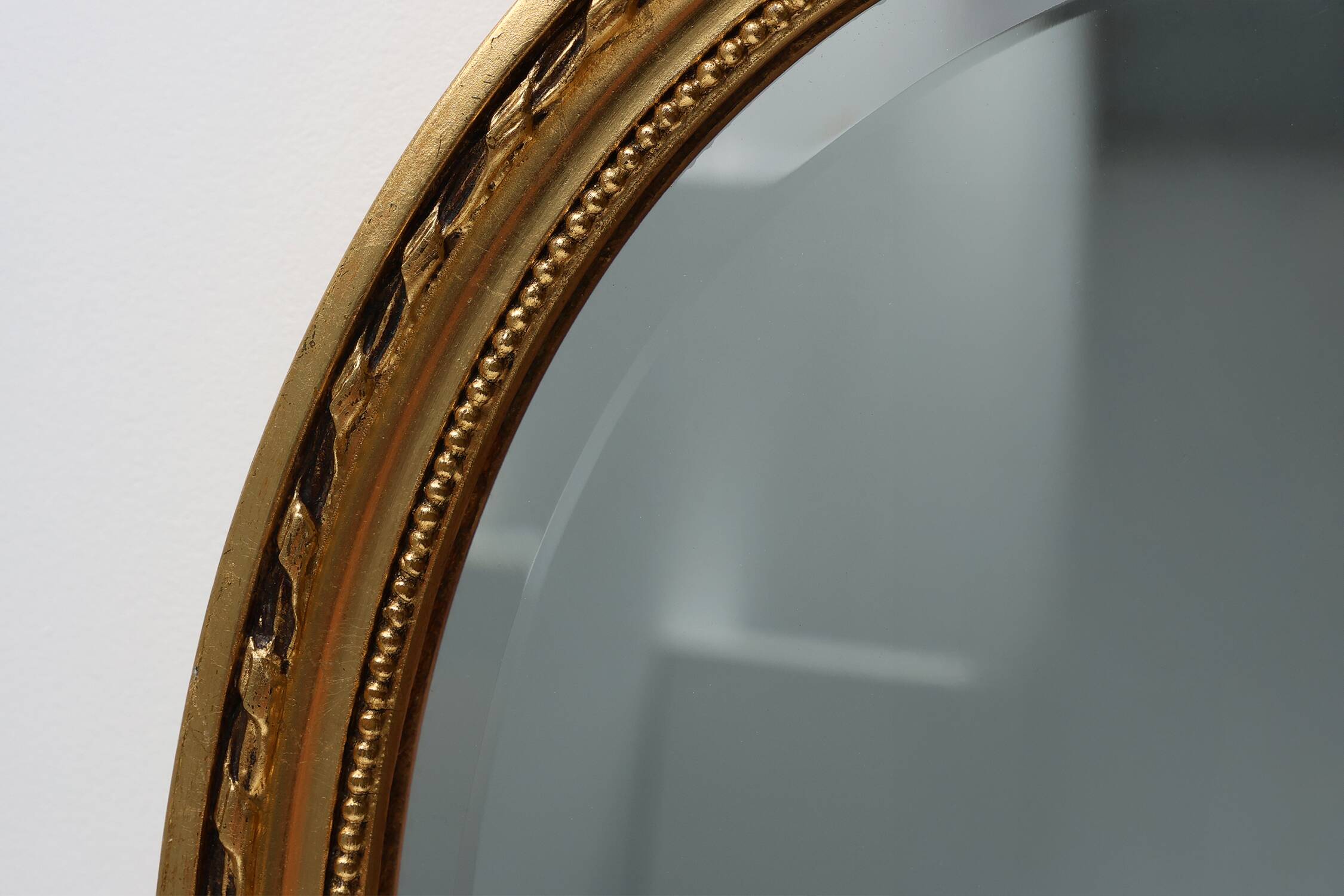 Dutch Wood with Beveled Louis-Philippe Style Mirror labeled Pieterman, 1950