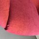 Hot Pink Post Modern Chair with Metal Legs, Vintage Space Age Armchair