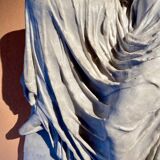 Bas relief déesse niké drappée style classique marbre style romain grec 1980s