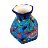 Vase in enamals of Longwy