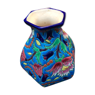Vase in enamals of Longwy