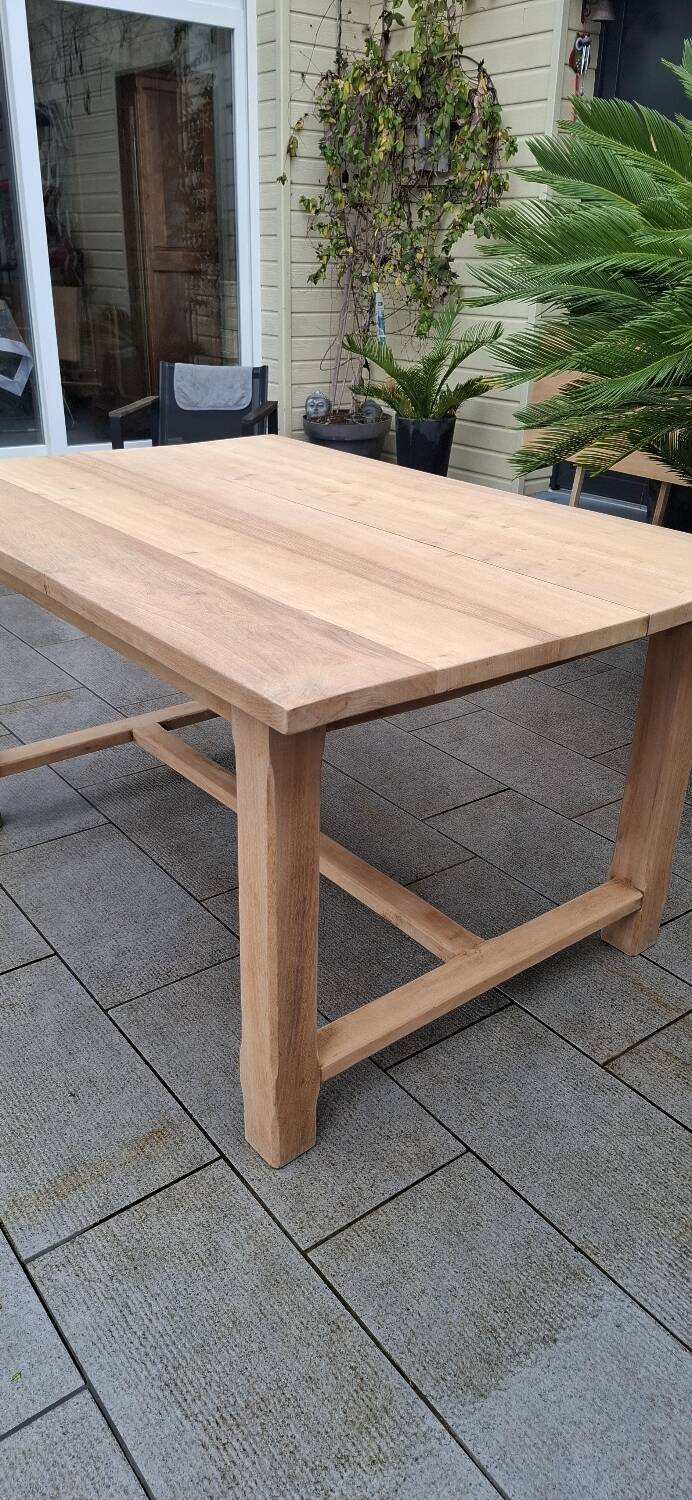 Farmhouse table with extension