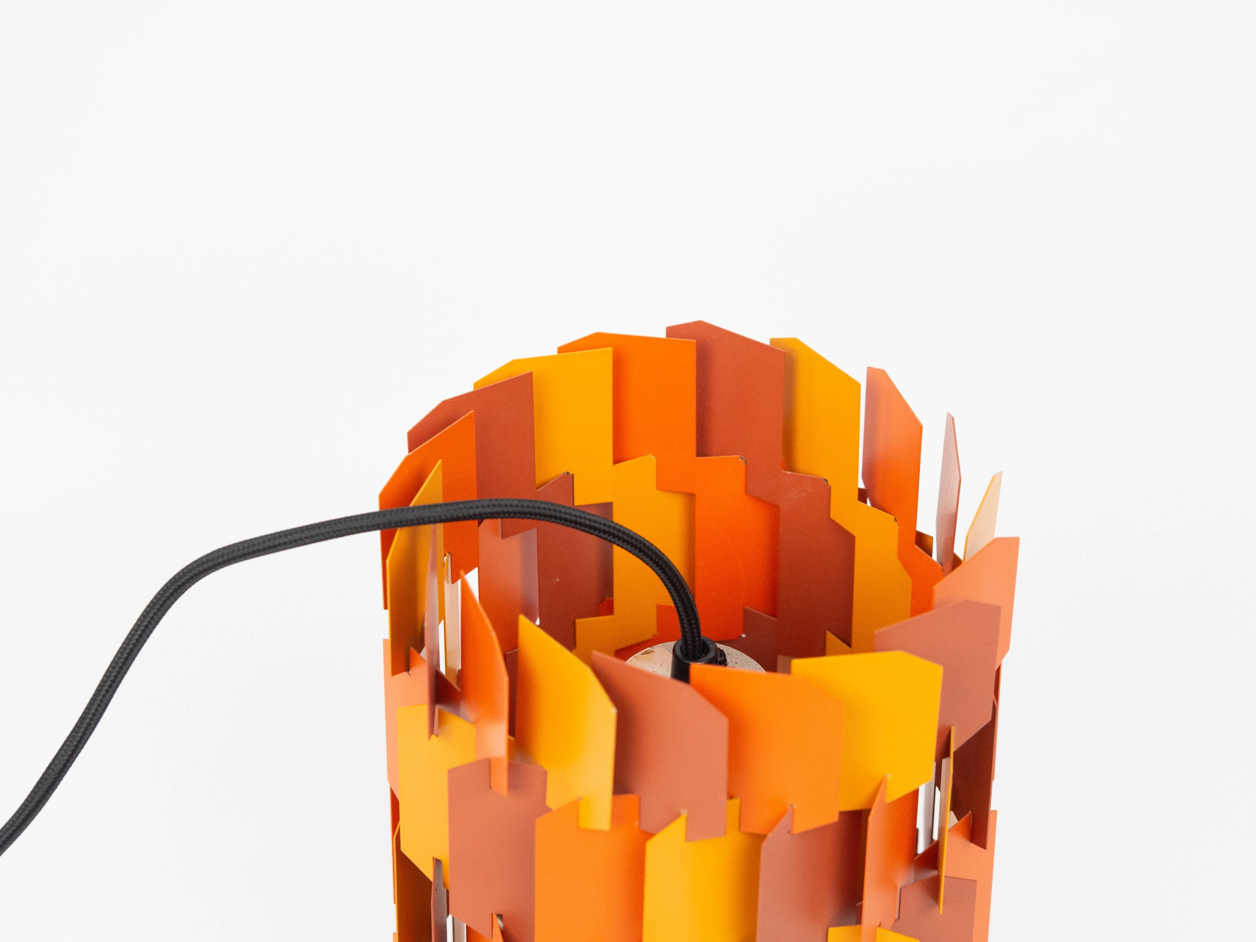 Suspension danoise vintage Facet pop de Louis Weisdorf, Lyfa, 1972