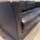 Black leather sofa by Sede – Design by Andrée Putman – 1990s