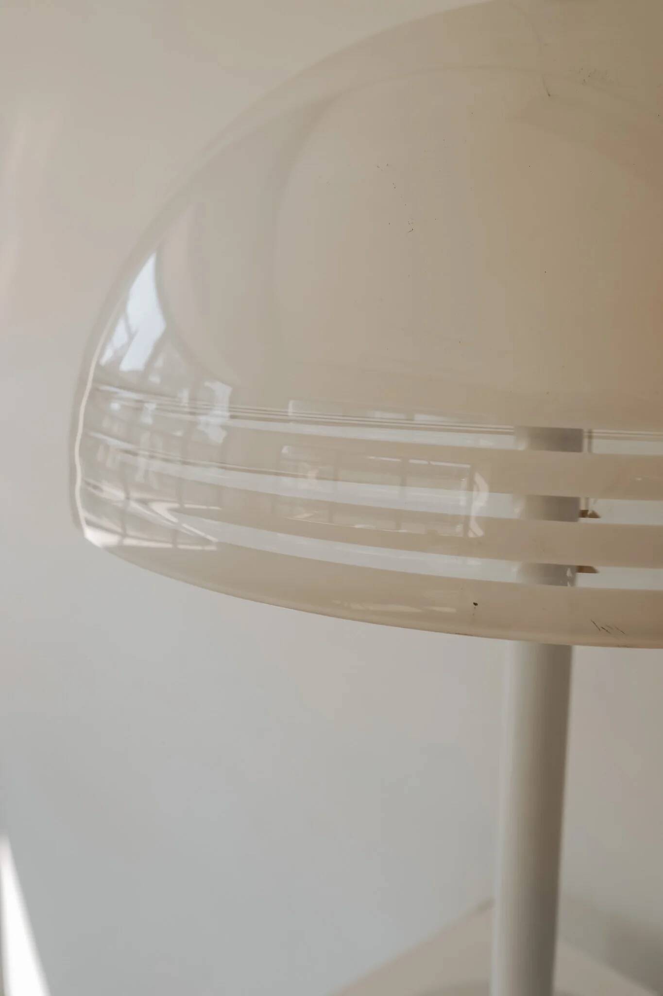 Dijkstra mushroom table lamp with plexiglass shade, 1970s