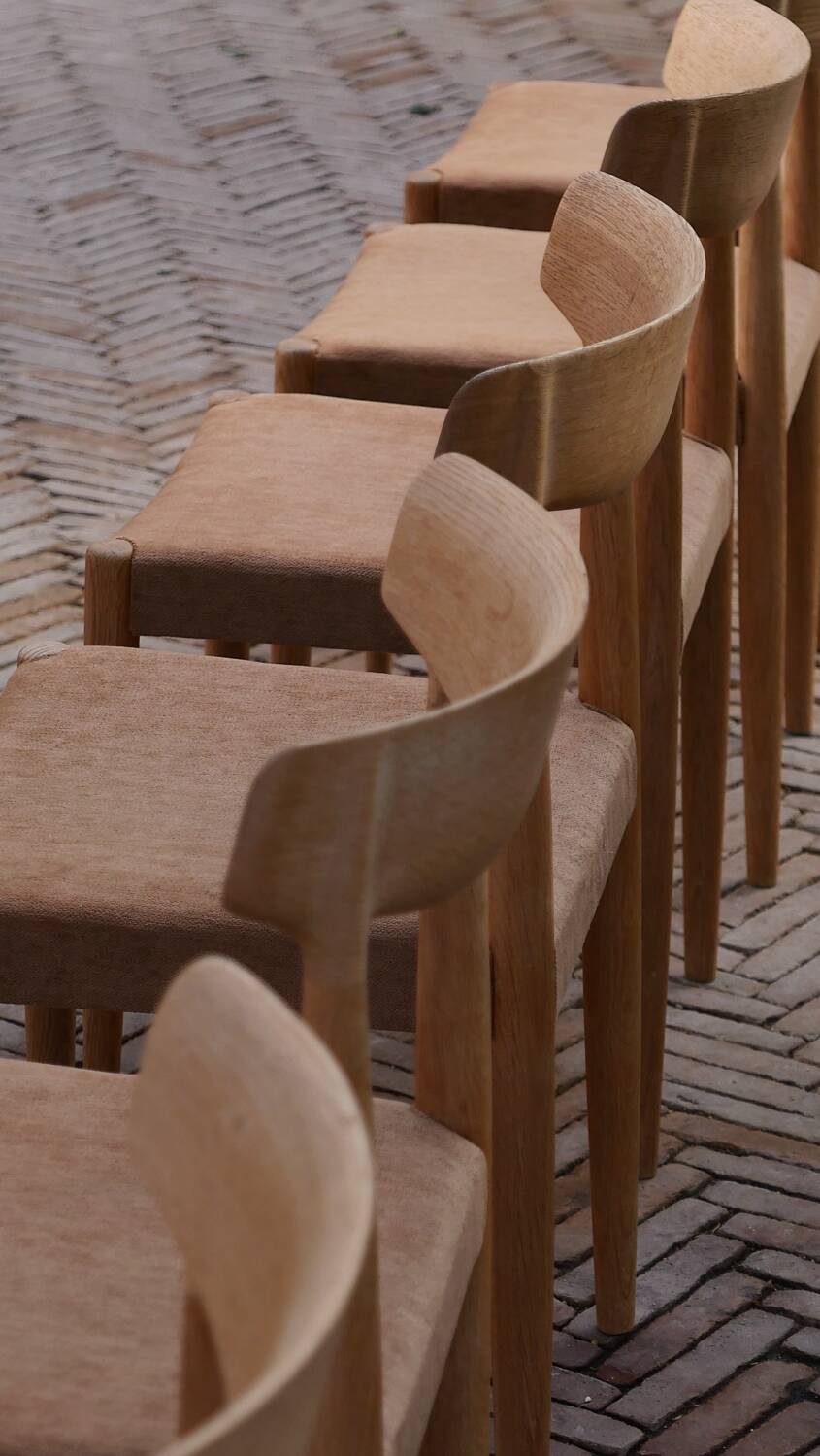 Danish Knud Faerch Chair Set Model 343