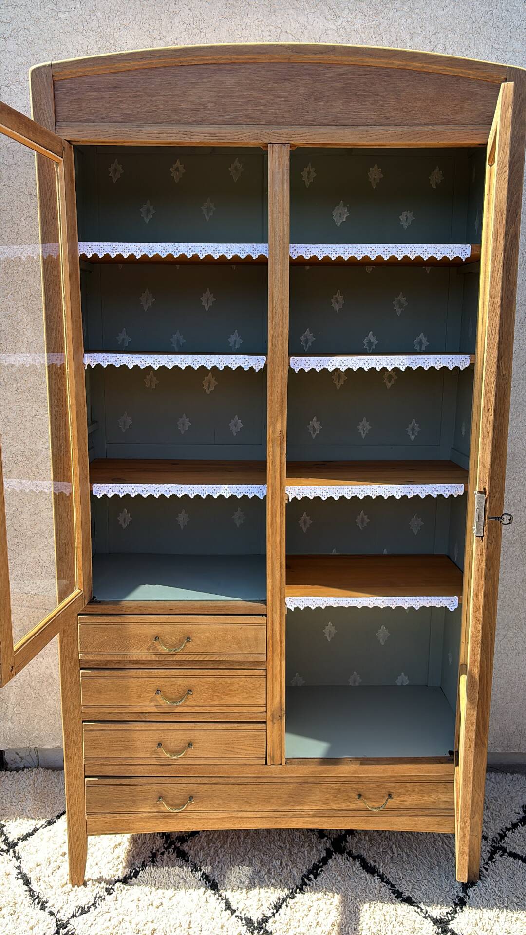 Vitrine en chêne
