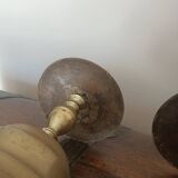 18th century disc candlesticks