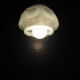 Brass wall lamp and white glass globe from the 1950s-1960s.