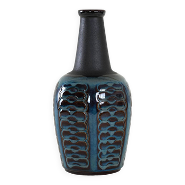 Stoneware vase, Danish design, 1970s, production: Søholm