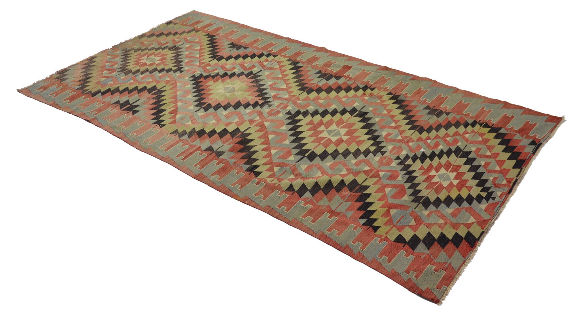 Vintage Turkish Kilim Elegant 170x310 cm Handwoven Bohemian Spirit
