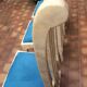 Chaises vintage et design en marbre blanc