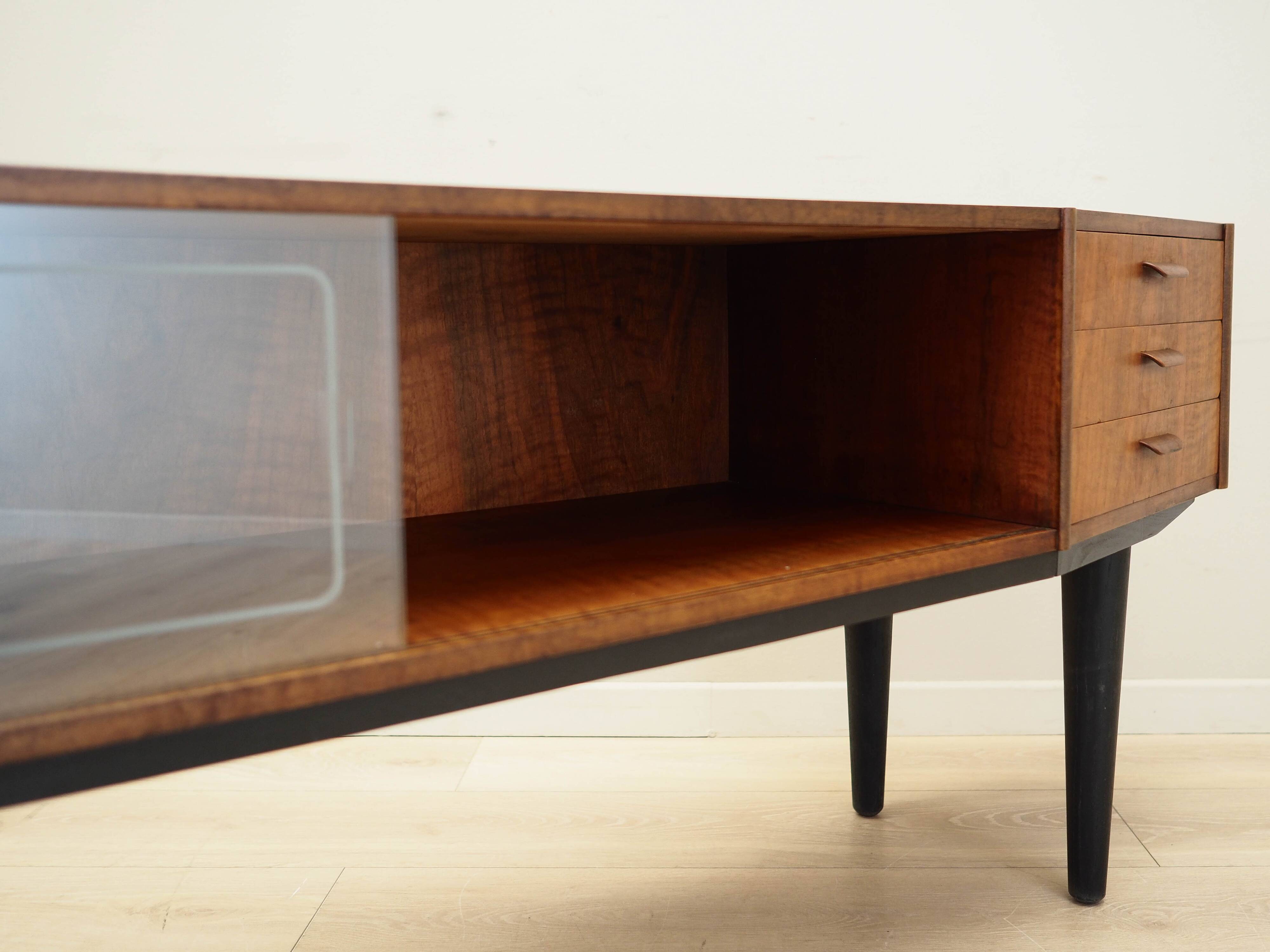 Walnut lowboard, Danish design, 1960s, production: Denmark