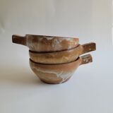 Set of 3 stoneware bowls