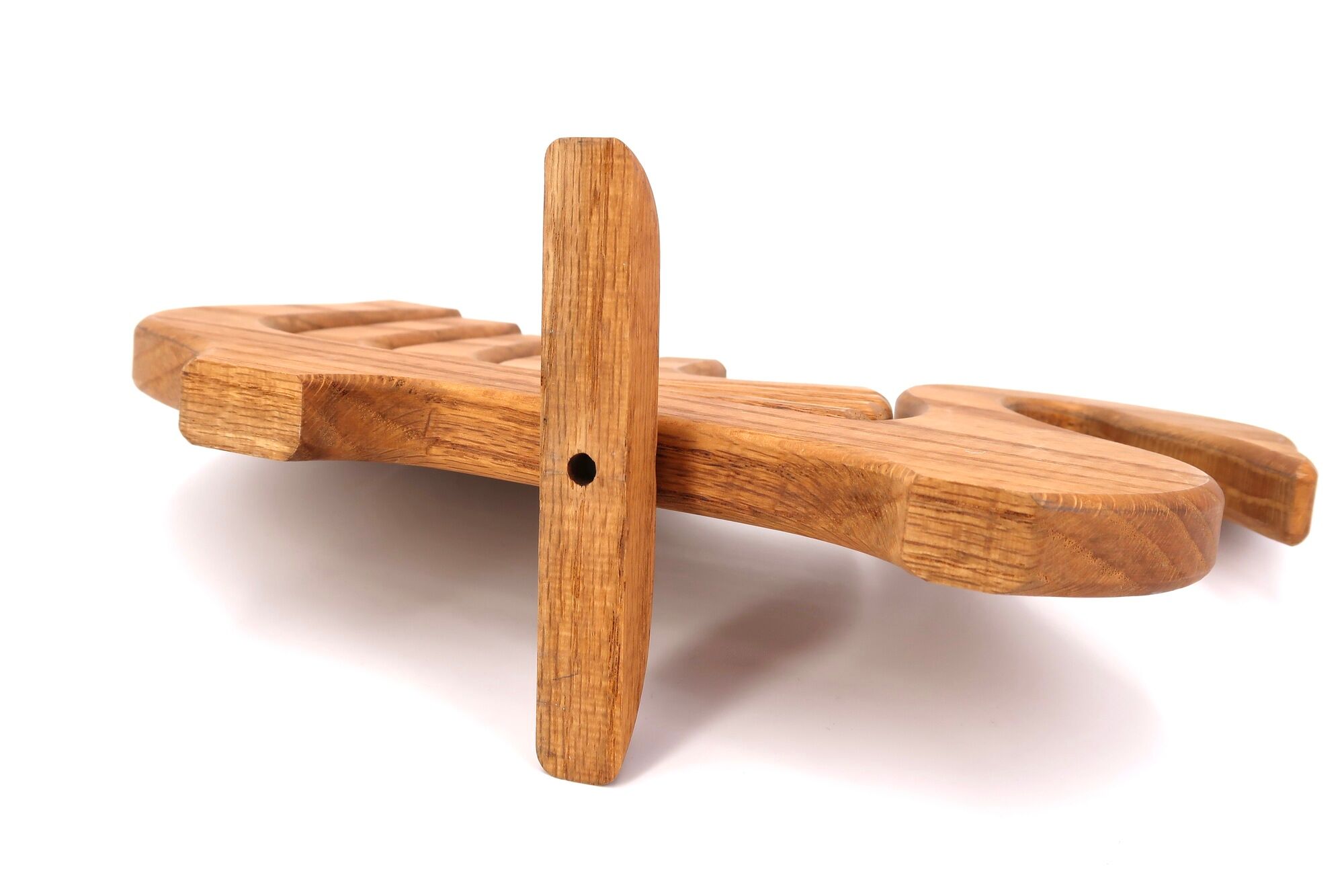 Folding wooden candle holder in the shape of a bird, 70s