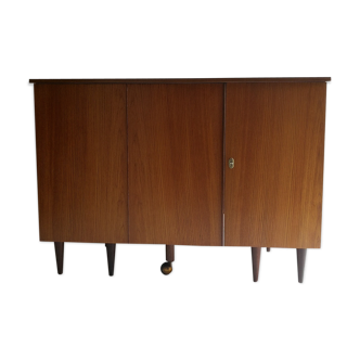 Midcentury 1960s Teak Metamorphic Desk By Newcraft, Folding Desk, Midcentury Home Office, Newcraft M