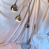 1970s chrome metal lily of the valley lamp
