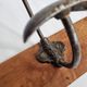 Wall rack "bistro" in metal and wood, 1900, 3 hooks